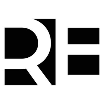 Abstract RE icon design. Initials RE icon vector