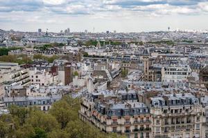 paris roofs and building cityview photo