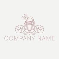 Vector logo design template. Cupcakes bakery icon. Sugar Shak cupcake logo design.