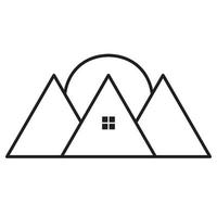 Houses icon. Real estate business. House modern unique concept. Flat icon. vector