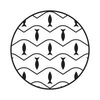 Fish icon. Flat fishes icon. vector
