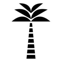 Bohemian icon design with palm tree. Flat tropical icon. vector