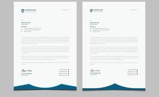 Simple clean abstract elegant minimal company creative modern professional corporate identity business style letterhead design template. vector