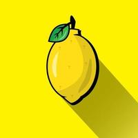 fresh lemon fruit vector design. fruit plants that are rich in vitamin c and grow in the tropics
