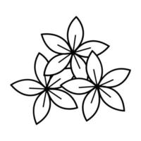 Simple flowers isolated vector object. Flowers icon