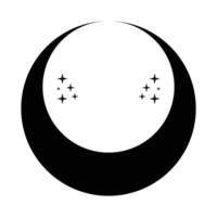 Crescent icon design. Bohemian icon design vector