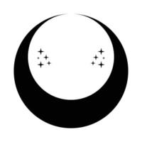 Crescent icon design. Bohemian icon design vector