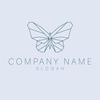 Butterfly logo vector line outline monoline icon illustration, elegant and simple geometric insect. Butterfly logo. Monarch logo design. Universal logo with premium butterfly symbol.