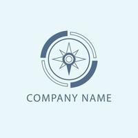 Compas logo design. Abstract compos symbol logo template. vector