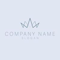 Crown logo graphic design template. Modern royal kinq queen abstract logotype. Luxury crown vector logo.