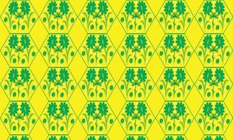 St. Patrick's Day Pattern clover greeting yellow  Vector illustration