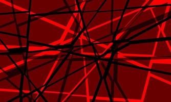 Abstract red black line crack geometric pattern design modern background vector