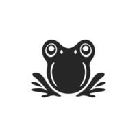 An elegant simple black toad black logo. Isolated on a white background. vector