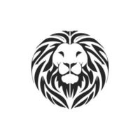 un Exquisito sencillo negro león logo. aislado en un blanco antecedentes. vector