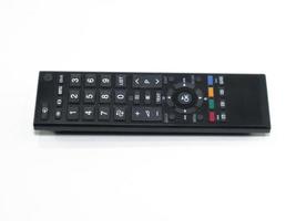 Digital tv remote control on white background photo