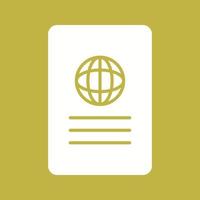 Unique Global Report Vector Icon