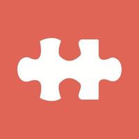 Unique Puzzle Piece Vector Icon