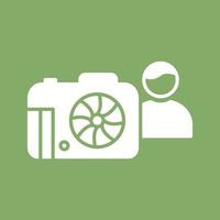 Unique Photographer Vector Icon