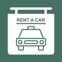 Rent a Car Vector Icon