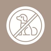 No Pets Vector Icon