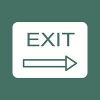 Unique Exit Vector Icon