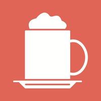 icono de vector de capuchino