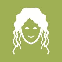 Hair Curly Vector Icon