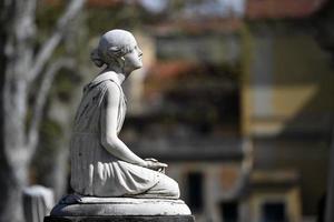 English Cemetery in Florence wonderful statues photo