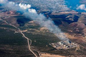 coal powerhouse Baja California Sur Mexico aerial view photo