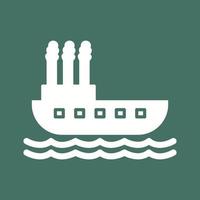 Steamboat Vector Icon
