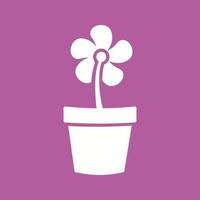 Flower Pot Vector Icon