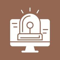 Hacking Alarm Vector Icon
