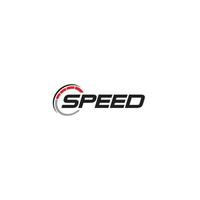 Speed logo or wordmark design vector