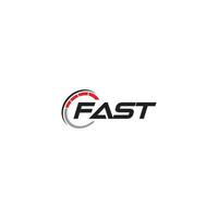 Fast logo or wordmark design vector