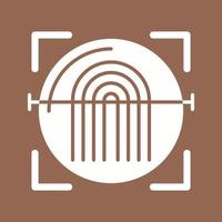 Fingerprint Scanner Vector Icon