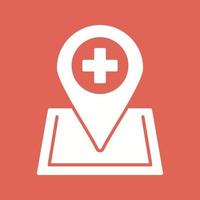 Location hospital Vector Icon