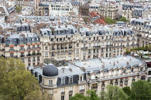 paris roofs and building cityview photo