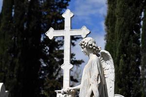 Inglés cementerio en florencia maravilloso estatuas foto