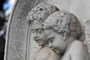 English Cemetery in Florence wonderful statues photo