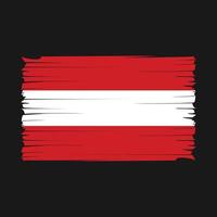 Austria Flag Brush Vector