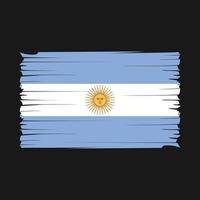 vector de pincel de bandera argentina