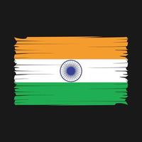 India Flag Brush Vector