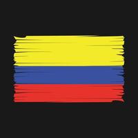 Colombia Flag Brush Vector