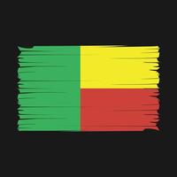 Benin Flag Brush Vector