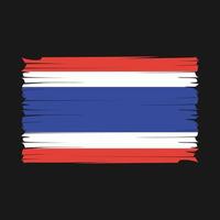 Thailand Flag Brush Vector