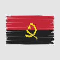 Angola Flag Brush Vector