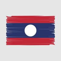 vector de pincel de bandera de laos