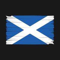 vector de pincel de bandera de escocia