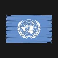 United Nations Flag Brush Vector