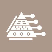 Pyramid Graph Vector Icon